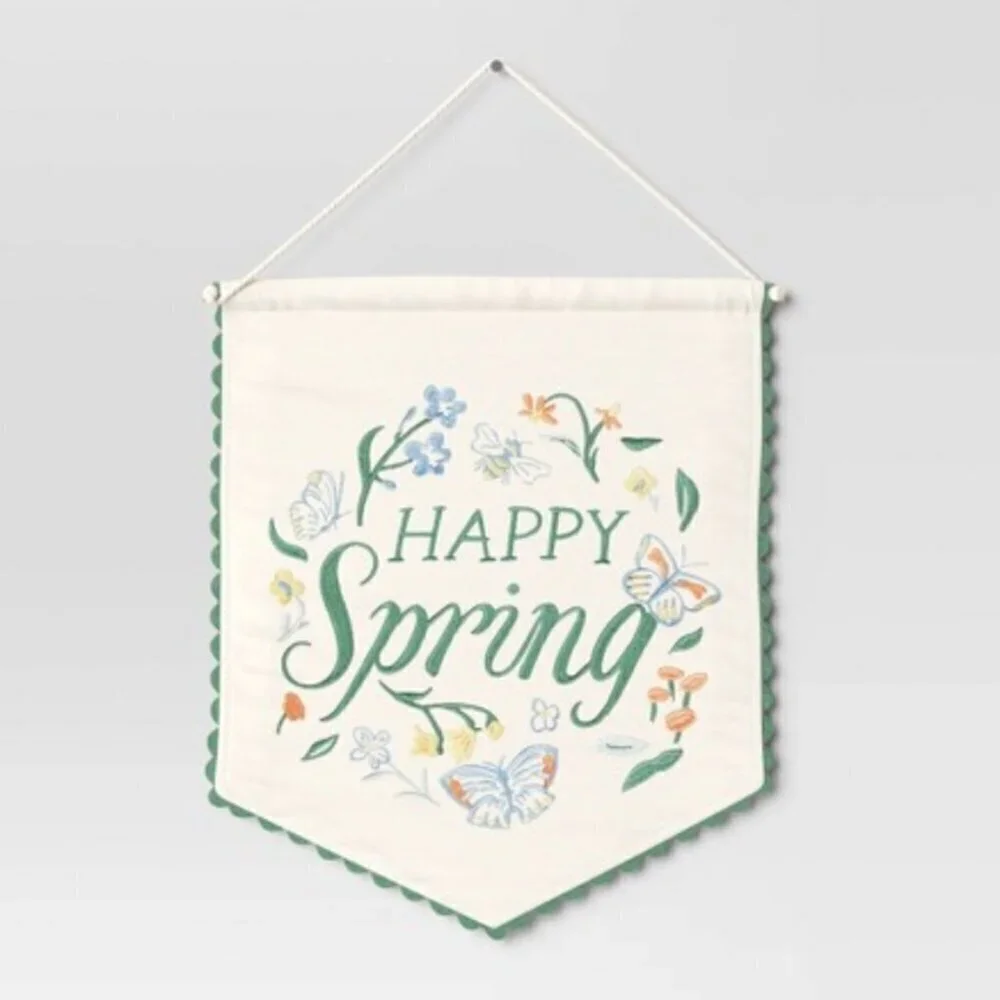 Target Happy Spring Wall Hanging 15.75